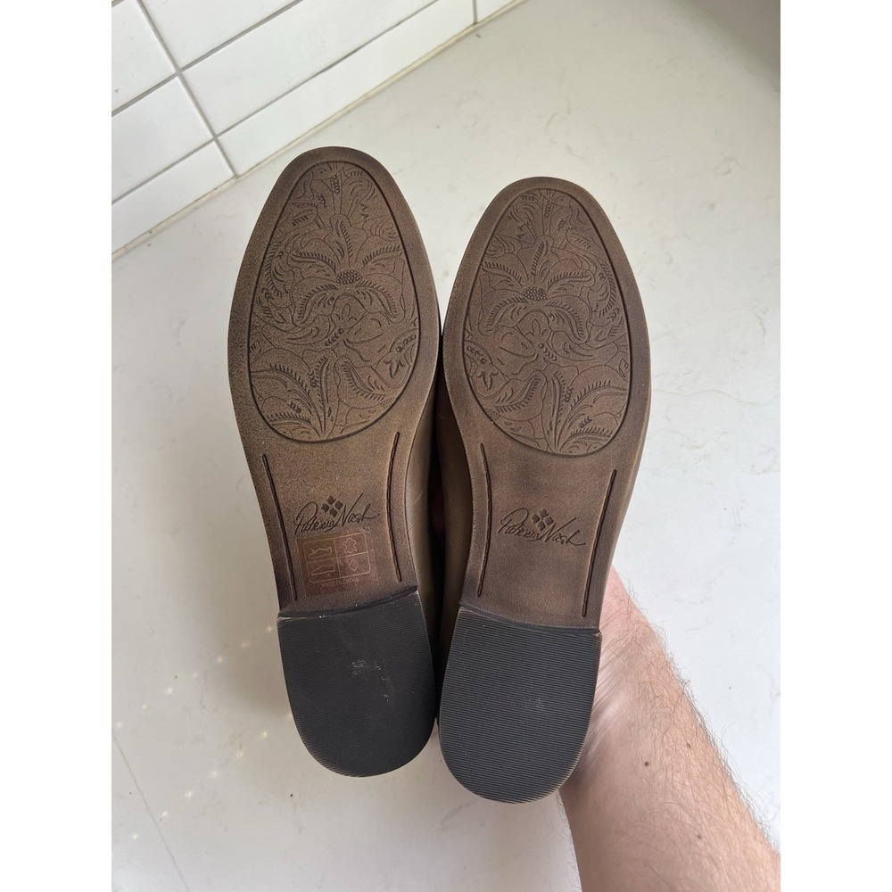 Patricia Nash Leather Loafers Flats Brown Women's 8M Designer Quiet Luxury - Picture 8 of 8